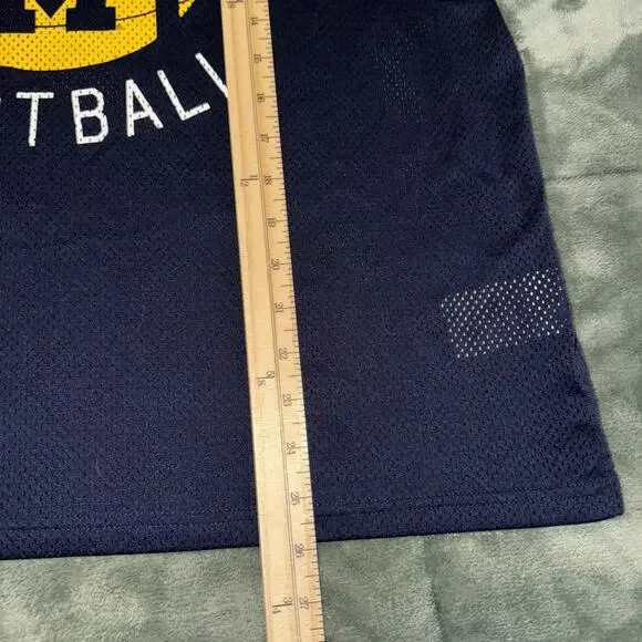 ProEdge Michigan Wolverines Jersey Women's Size XL Blue Mesh V-Neck Short Sleeve - Picture 9 of 9